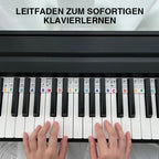Removable Piano Keyboard Note Labels