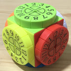 Hardest Magic Cube, with 6 Color Surfaces and 6 Roulette Wheels, for Kids and Adults