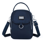 Women's Waterproof Nylon Shoulder Bag with Detachable Strap