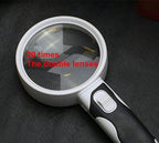 20X magnifying glass with LED light