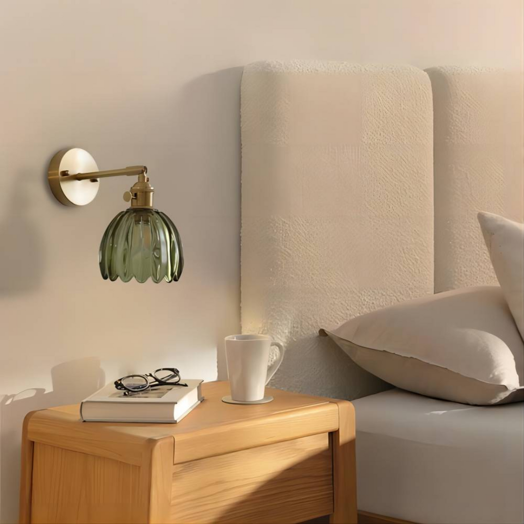 Retro Glass Wall Lamp Tulip