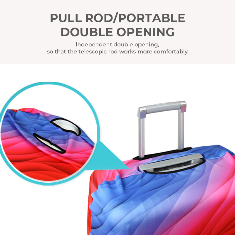 Dust cover for suitcase jacket