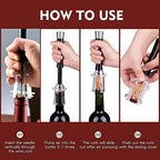 Air Pump Corkscrew Set for Cork Removal