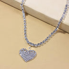 Fashion Heart Rhinestone Anklet