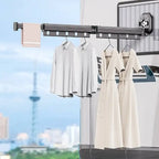 Retractable clothesline with suction cup