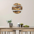 Grane | Modern Black Wall Clock 30 cm made of Acrylic