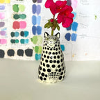 Dotted Cat Vase