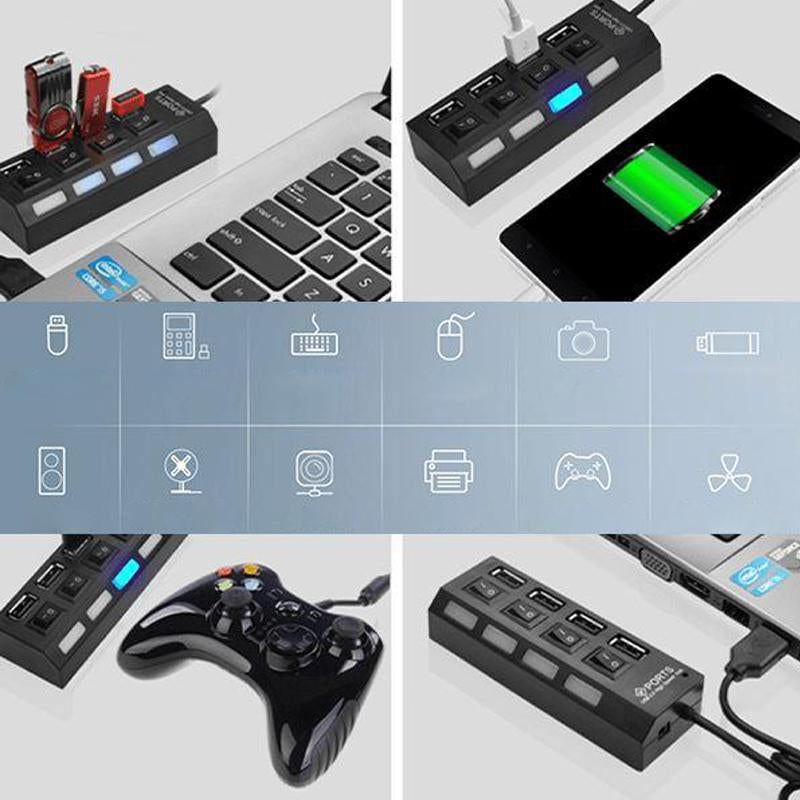 High-Speed USB Hub with Multiple Ports