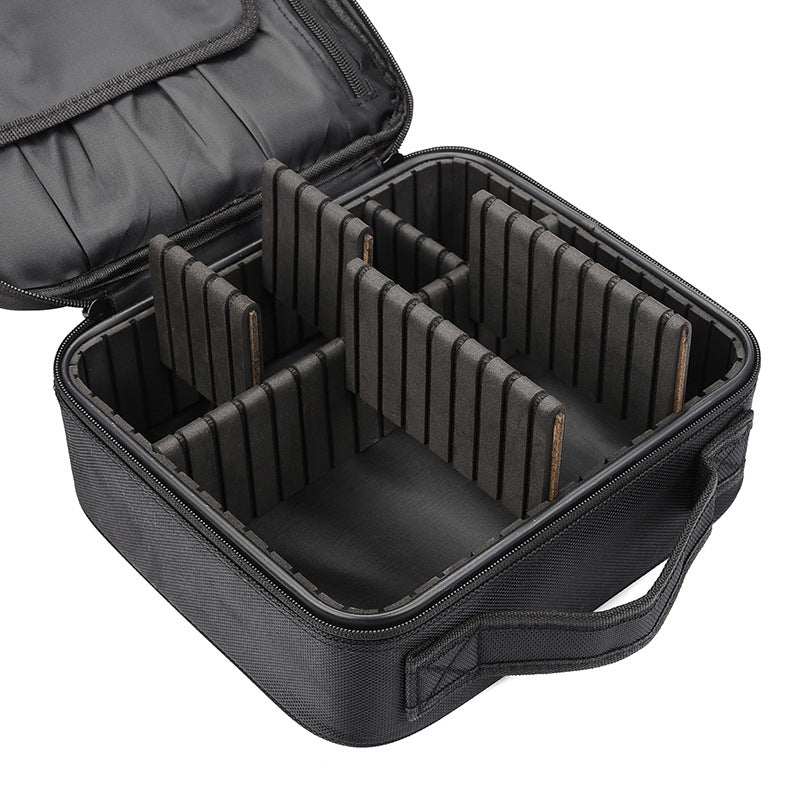 Makeup Cosmetic Storage Bag with Adjustable Compartment