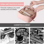 Water-Resistant Travel Cosmetic Bag with Large Capacity