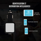 Ciaovie Car Charger Multi with Retractable Charging Cable