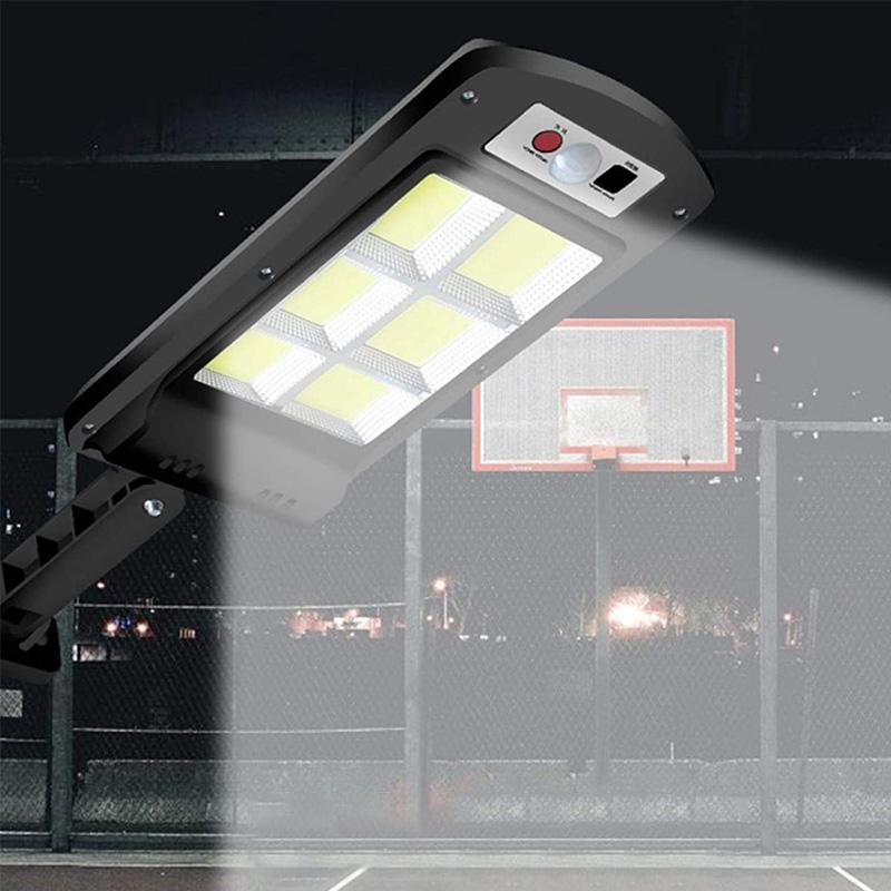 200W Outdoor Solar LED Lamp with Remote Control, Motion and Twilight Sensor