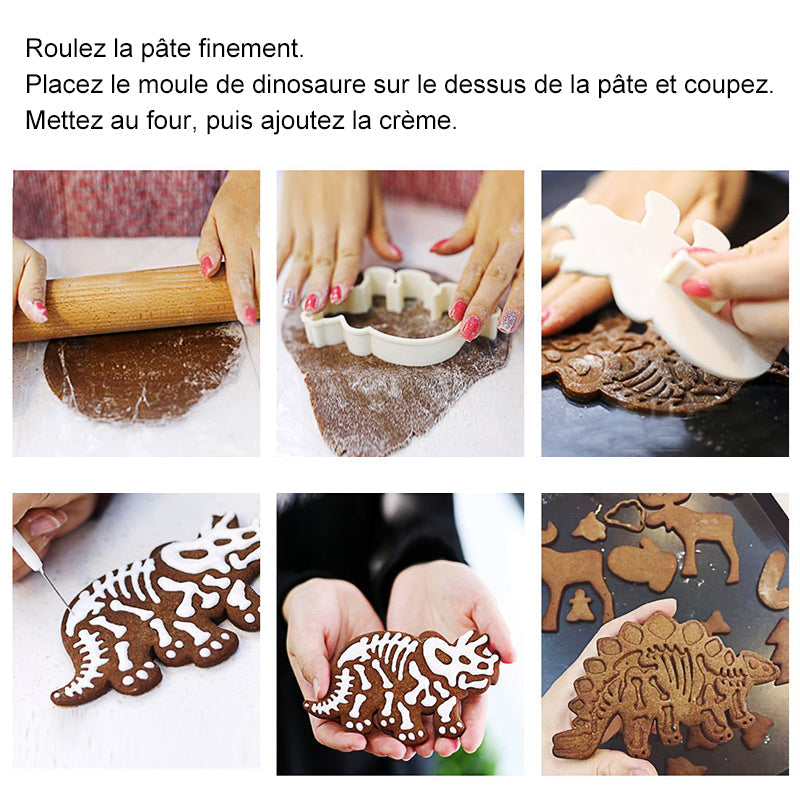 Dinosaur Cookie Cutters (Set of 3)