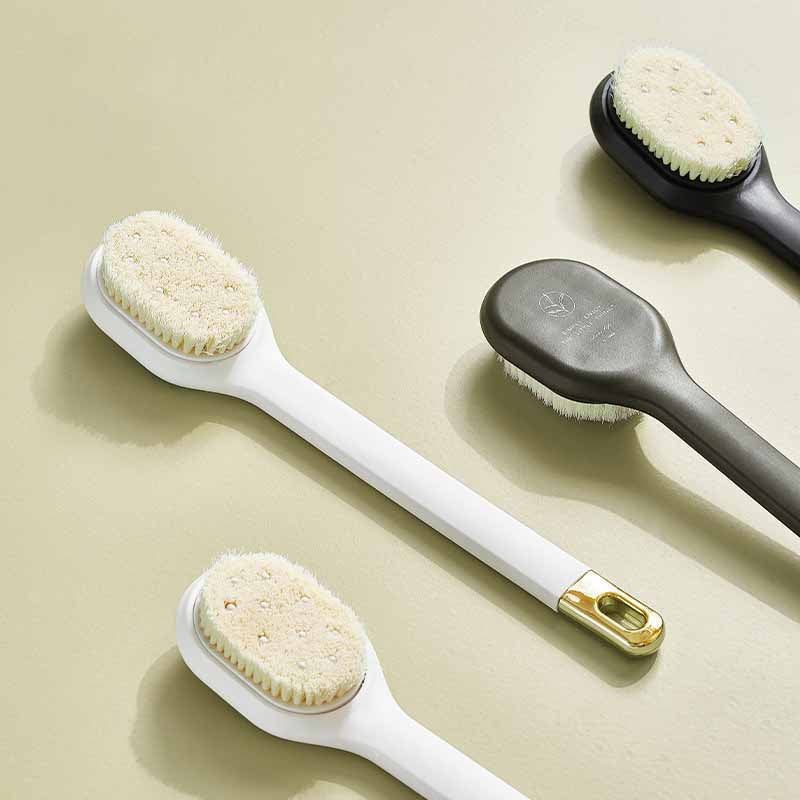 Massage cleaning brush with long handle