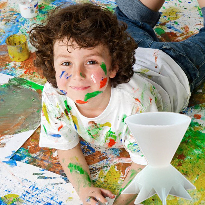 Pouring Colors Flower Split Art Cup
