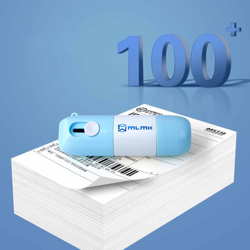 Thermal paper correction fluid with unpacking knife