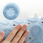 Round non-slip shower mat