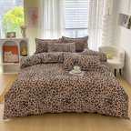 Luxury Duvet Cover with Leopard Print