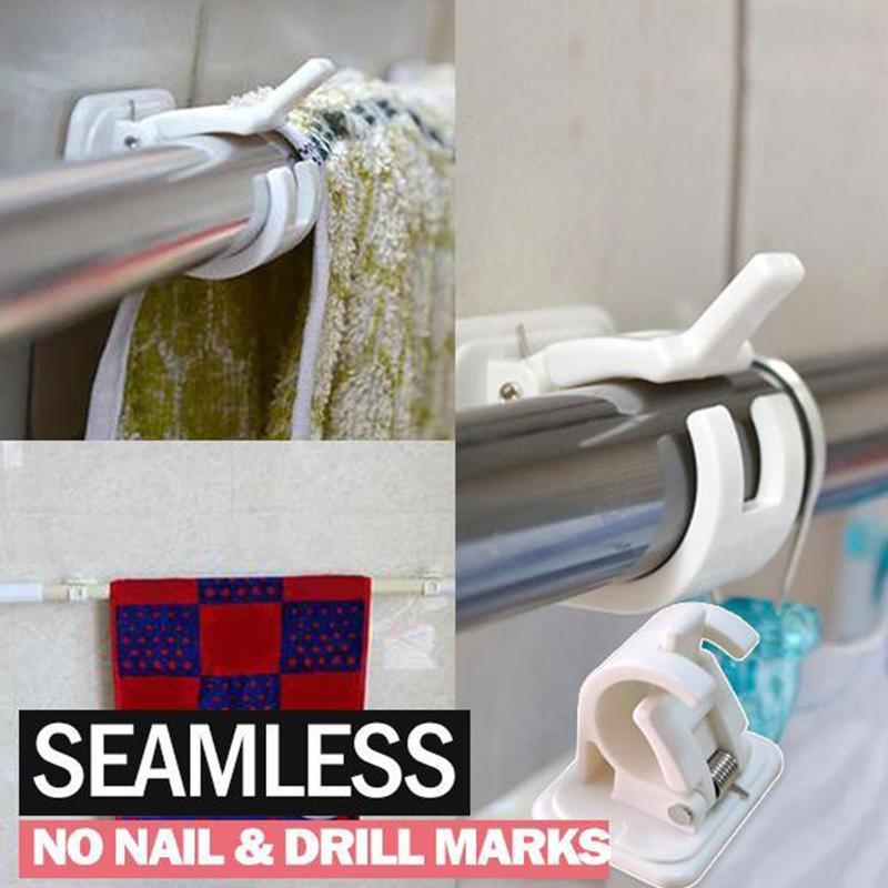 Nail-free adjustable rod holder
