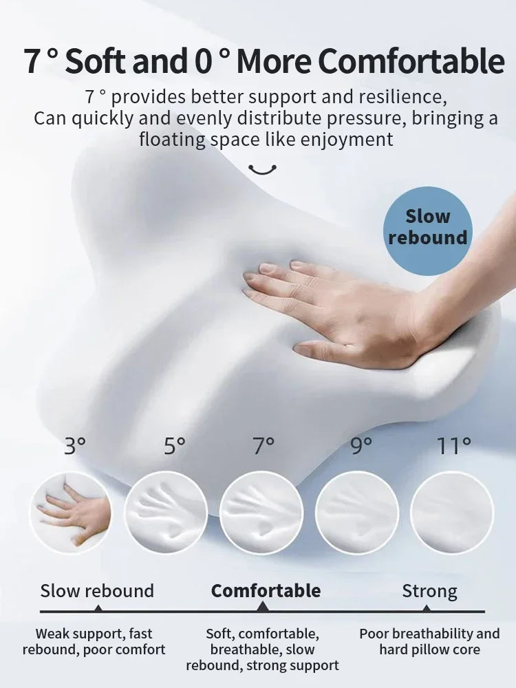 Ergonomic Memory Foam Lumbar Support Pillow