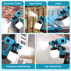 Cordless electric paint sprayer