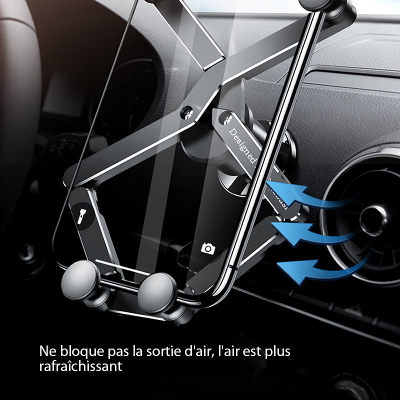 Removable smartphone holder for car