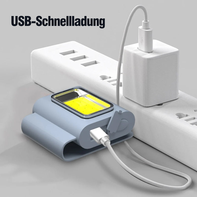 Multifunctional running light with magnetic charging