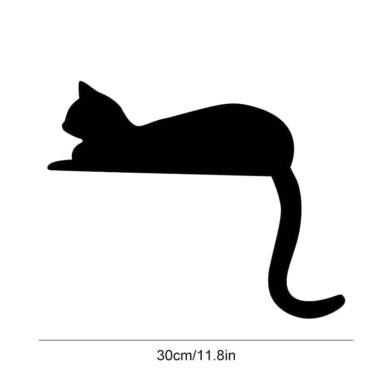 Black Cat Door Corner Sign Decoration