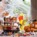 Halloween Spider Decorations, stretchable spider web
