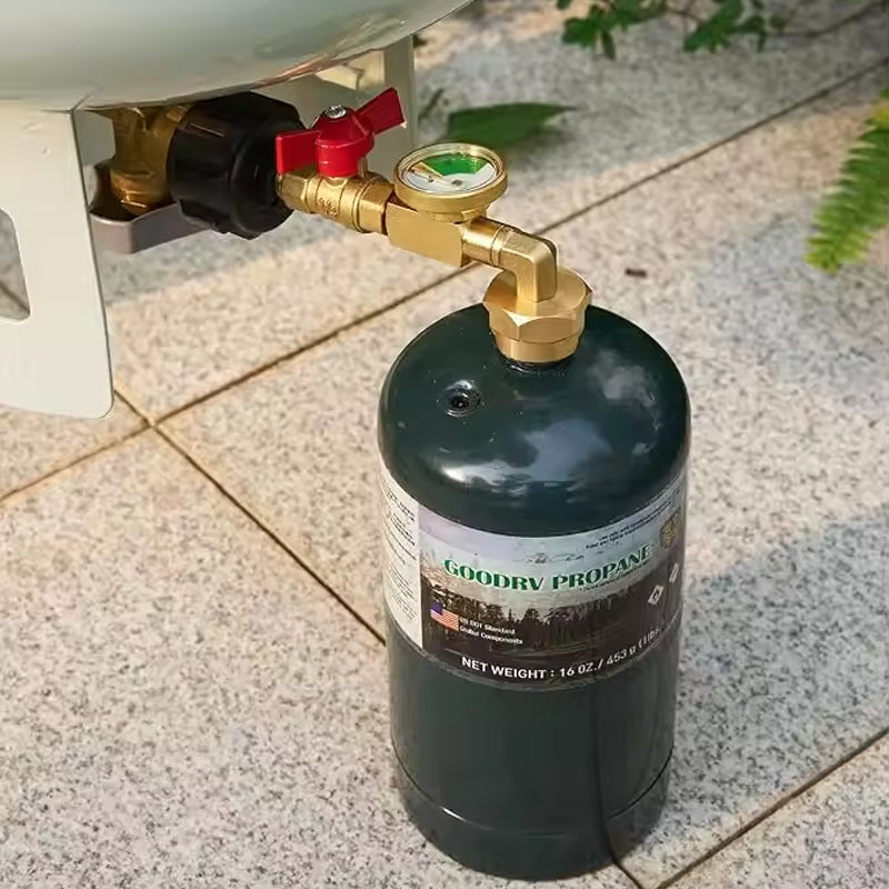 Highly Rated Propane Refill Elbow Adapter with Tank Indicator