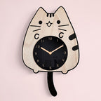 PurrTime - Swinging Cat Wall Clock