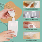 Portable packaging bag for liquids