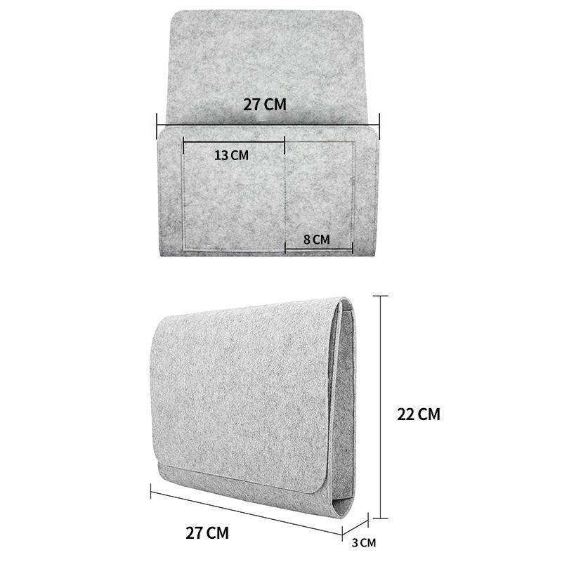 Felt Hanging Organizer Bag for Bed, Sofa, or Desk