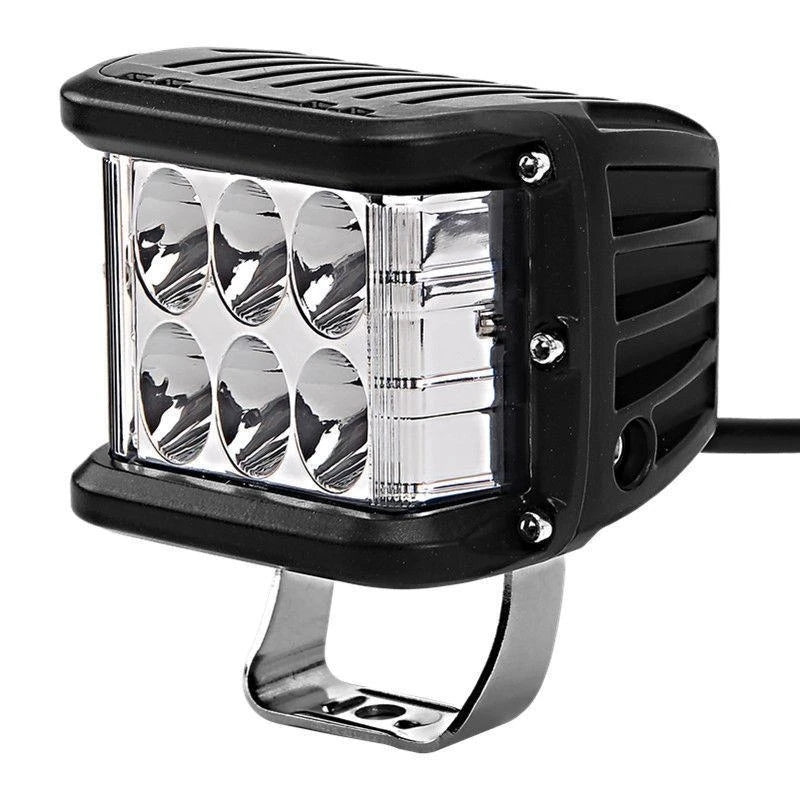 LED strobe spotlight with three sides for car