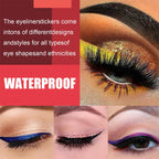Reusable Eyeliner and Eyelash Stickers (4 Pairs)