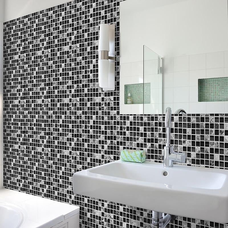 Black Mosaic Creative Tile Stickers