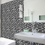 Black Mosaic Creative Tile Stickers