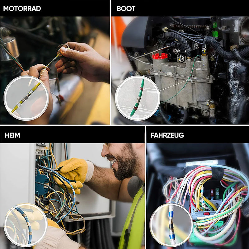 Waterproof solder wire connector