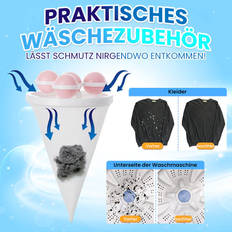 Washing machine mesh bag hair filter