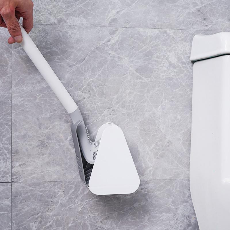 Toilet Brush with Silicone Head and Holder