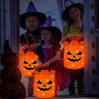 Halloween Treat Bag LED Pumpkin Candy Bucket