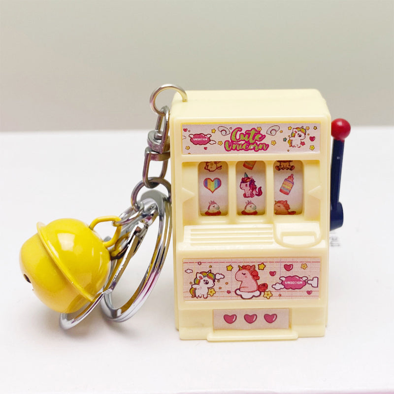 Keychain designed as a slot machine