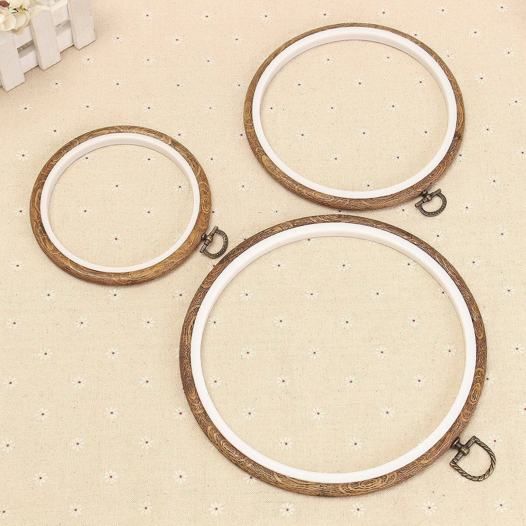 3 Pieces Vintage Embroidery Hoops
