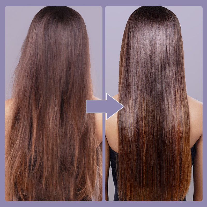 Portable negative ion hair straightener comb