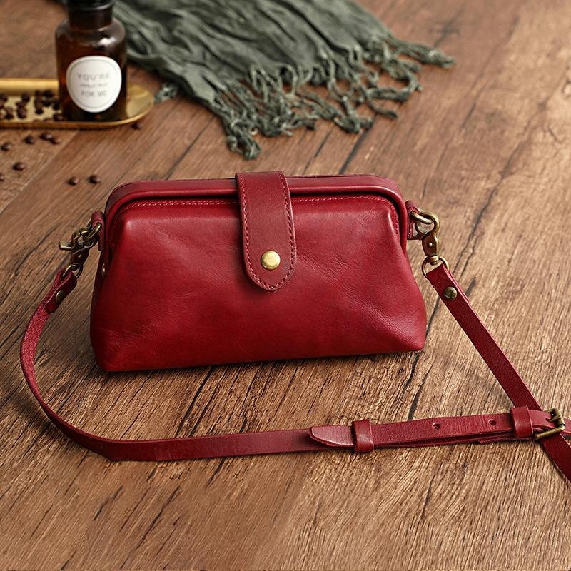 Vintage handmade leather bag