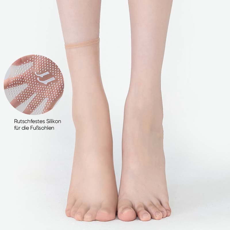 Invisible, non-slip crystal silk socks for spring and summer