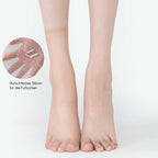 Invisible, non-slip crystal silk socks for spring and summer