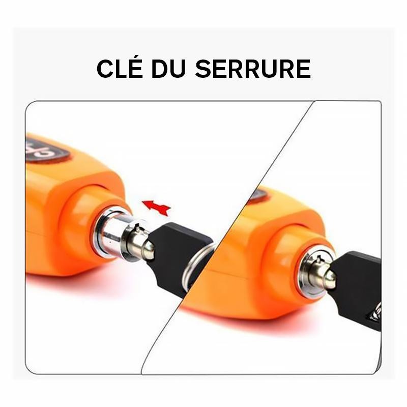 Universal anti-theft lock for motorcycle scooter handle grip
