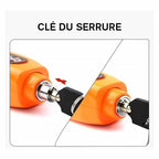 Universal anti-theft lock for motorcycle scooter handle grip