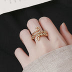 Distribute Your Fear Circle Beads Fidget Ring